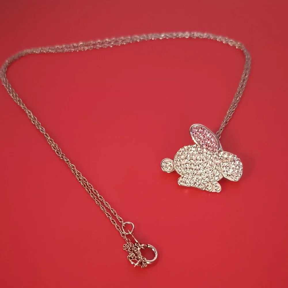 925 AU Bunny Rabbit Necklace 18